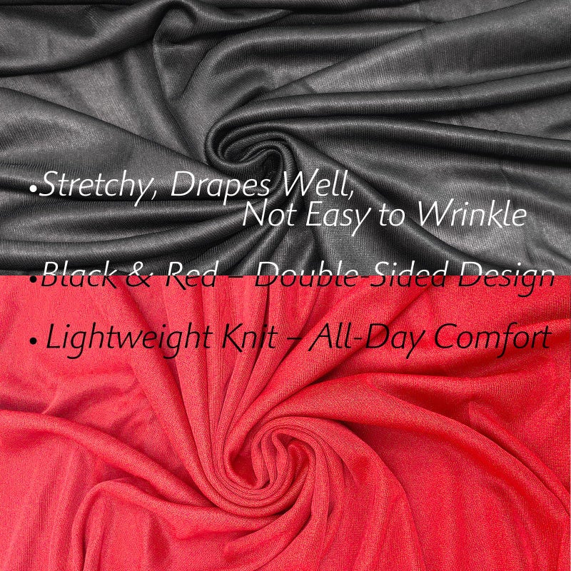 Gardeningwill Double Face 55" Red Black Hooded Halloween Easter Christmas Cloak Goth Vampire Priate Costume Cape - Image 2